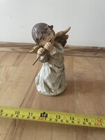Angyalka szobor műanyag szerű anyagból