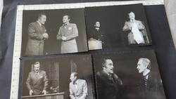 Cca. 1968 MÁRKUS L.ÁSZLÓ DEÁK B. FERENC NÉMETHY FERENC MADÁCH SZ. 4 DB KORABELI EZÜSTZSELATIN FOTÓ