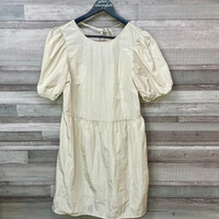 H&M organza jellegű bézs női ruha M