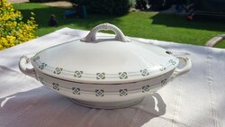 Kecses vonalú osztrák MZ porcelán levesestál a 60-as évekből, sértetlen