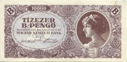 10000 tízezer b.-pengő 1946 4. Hajtatlan