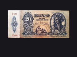 20 PENGŐS - REMEK ÁLLAPOTBAN - 85 ÉVESEN!