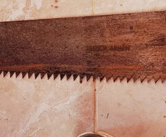 Fabrik Orsa Keresztvágó fűrész svéd II Vh. sorszámozott szuper állapotban