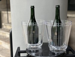 CHAMPAGNE CLUB - 2 db Louis ROEDERER Cristal pezsgőhűtő plasztik jégveder párban