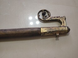 Ritka Szoboszlai jelzett Juhászkampò, Pásztorbot  108cm
