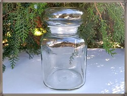 Üveg konyhai tároló aromazáró tetővel