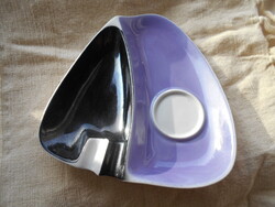 Hollóházi art deco porcelán hamuzo