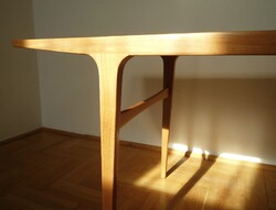 Vintage német kőris dohányzóasztal mid century asztal a 60-as évekből