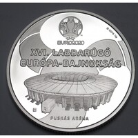 Magyarország,10000 forint 2021 PP - XVI. Labdarugó EB UNC ezüst 925