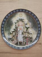 Ritka Sulamith Wülfing gyűjtői porcelán tányér (1986) – Königszelt Bayern