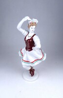 2A094 Régi Hollóházi csárdáskirálynő porcelán szobor 30 cm