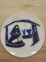 KPM Berlin – 2 db Limitált Karácsonyi Porcelán Tányér (1979, 1982)