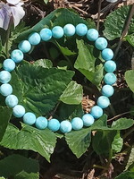Top minőségű Larimár karkötő 7,5 mm-es szemekből