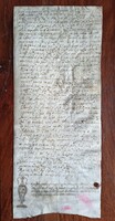Velence, 1592.02.17. Latin nyelvű közjegyzői okirat a Velencei Köztársaság fénykorából.