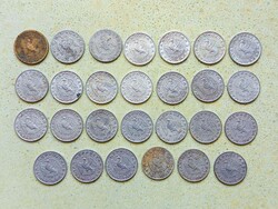 Magyarország 27 db Különböző Érme 10 Fillér 1946-1992