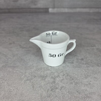 Zsolnay porcelán patikai mérőedény, kiöntő