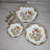MZ csehszlovák porcelán emeletes kínáló tál