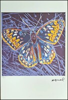 Andy Warhol - "Borboleta", Pillango litográfia- 57x38 cm