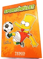 SPORTŐRÜLET TESCO "The Simsons"Bart Simpson gyűjthető hűtőmágnesek gyűjtőalbum 29 darab mágnessel