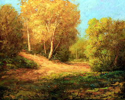 Lantos György: Őszi napsütés 40x50 cm