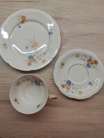 Hutschenreuther Arzberg bajor porcelán trió