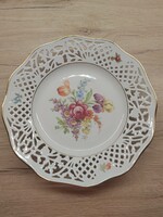 Nagy méretű (26 cm) Schumann Arzberg áttört porcelán kínáló tál