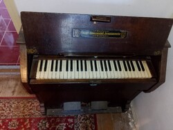 Productiv bécsi antik harmonium működő, jó állapotban