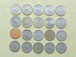 Magyarország 20 db Különböző Érme 10 Fillér 1969-1992