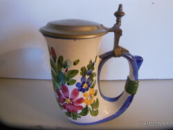 SÖRÖSKORSÓ - JELZETT - ÓNFEDELES - KÉZI FESTÉS - PORCELÁN - 20 x 14 cm - 4 dl