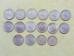 Magyarország 16 db Különböző Érme 5 10 Fillér 1959-1992