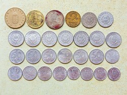 Magyarország 28 db Különböző Érme 10 20 50 Fillér 1 2 5 10 100 Forint 1967-1995