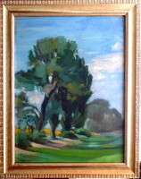 Ferenczy Valér 1885 - 1954 Garanciával ( Nagybányai táj ) SZÁMLÁVAL