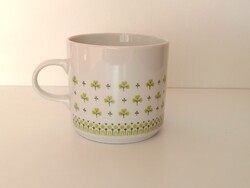 Alföldi füles teás tejes kávés porcelán bögre csésze petrezselyem minta gyűjtői nosztalgia retro