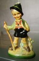 Hummel stílusú „Vidám vándor” kisfiú figura – Hibátlan!