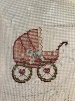 GOBELIN - ÚJ - MINTA - 7 x 7 cm - KÉZIMUNKA  - HIBÁTLAN