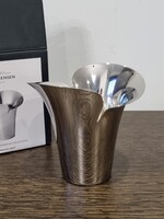 Georg Jensen dán design króm váza /Botanica collection/ 12 cm