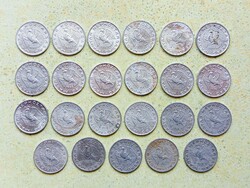Magyarország 23 db Különböző Érme 10 Fillér 1968-1992