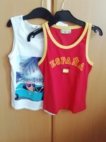 2 Darab szép állapotú nyári trikó EGYÜTT gyerek 6-8 éves fiú H&M és egy spanyol