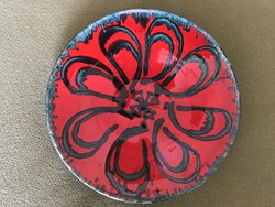 Retro kerámia fali tányér 29cm.