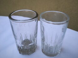 Retro,utasellátós pálinkás üveg pohár 5 cl-es 2 db eladó!