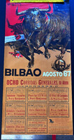 Bilbao Agosto 67 eredeti spanyol bikaviadal plakát / Garcia Campos / 1967 / 96 cm