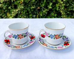 Kalocsai porcelán mokkás/kávés csészék