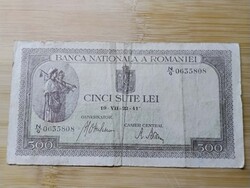 Románia, 500 Lej,Lei, 1941.VII.22.