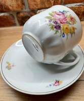 ANTIK:"Frida"névre szóló porcelán emlékpohár hozzá illő kistányérral