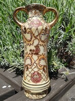Dúsan aranyozott keleti porcelán váza – 20,5 cm