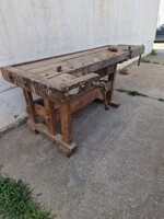 Antik gyaupad régi satupad régi munka asztal régi műhely asztal