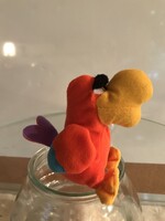 PAPAGÁJ - 10 x 8 x 6 cm  - Mc DONALDS  - PLÜSS - GYŰJTEMÉNYBŐL - NÉMET - HIBÁTLAN