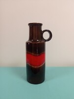 Mid Century West Germany Scheurich Fat lava kerámia váza 28 cm