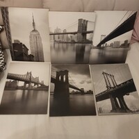 6db  24x32cm-es ikea grönby sorozat  New York-os kép vastag kemény alapon akasztókkal