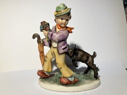 Kisfiú kecskével Friedel porcelán 2303 15